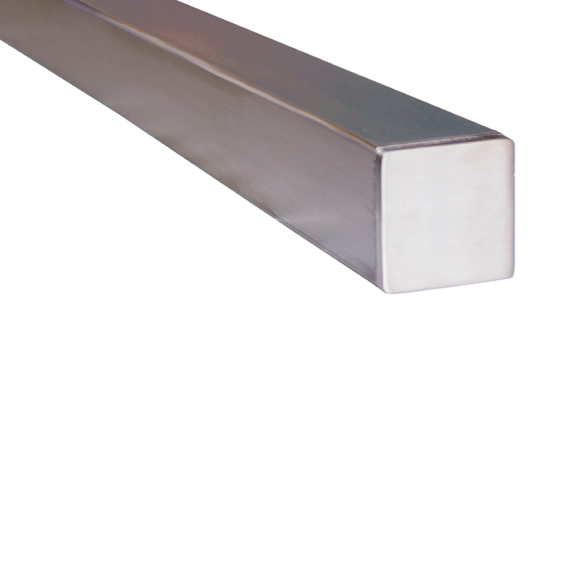 Main courante carrée en acier inoxydable de 8'