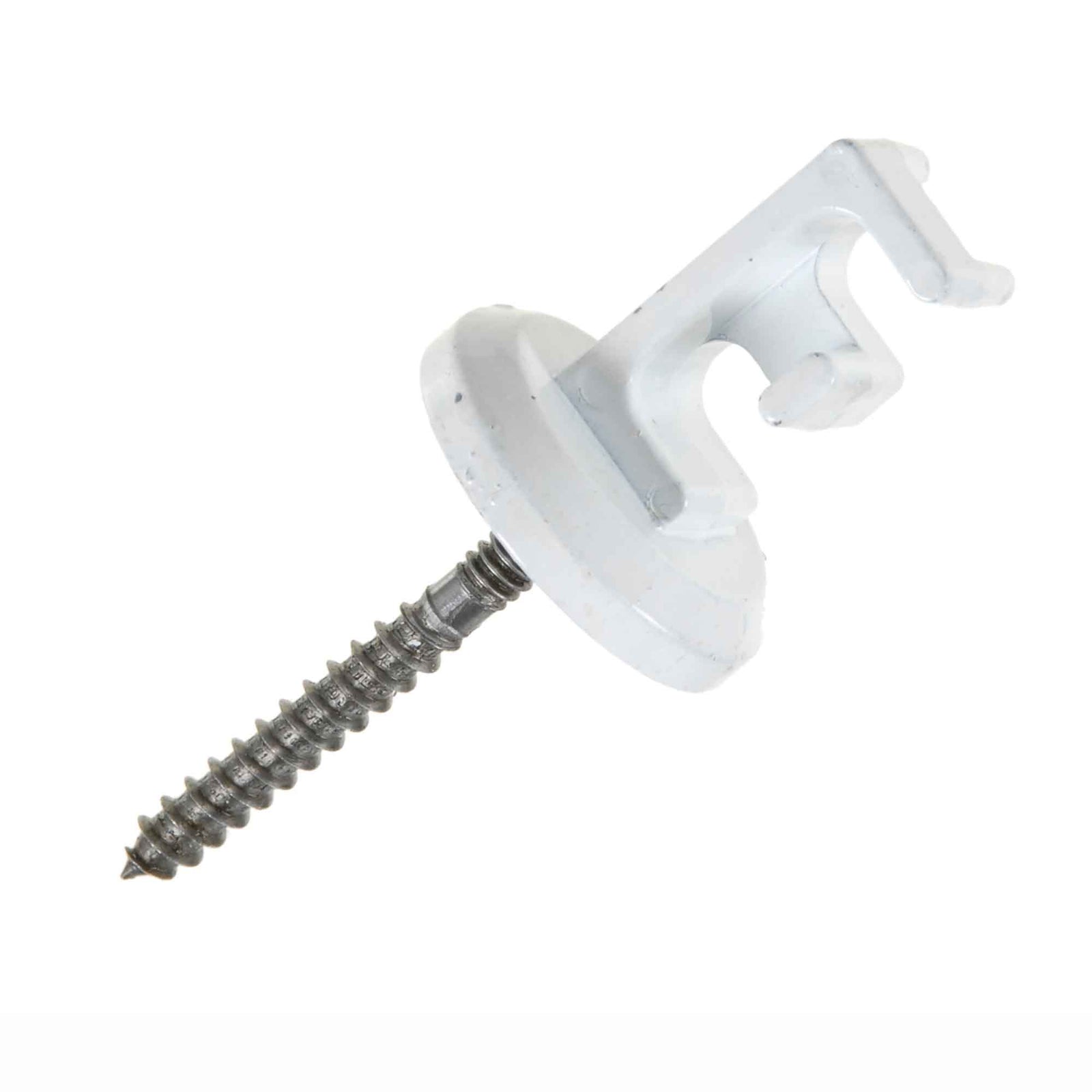 Crochet décoratif pour fil SVT blanc , 2/pqt