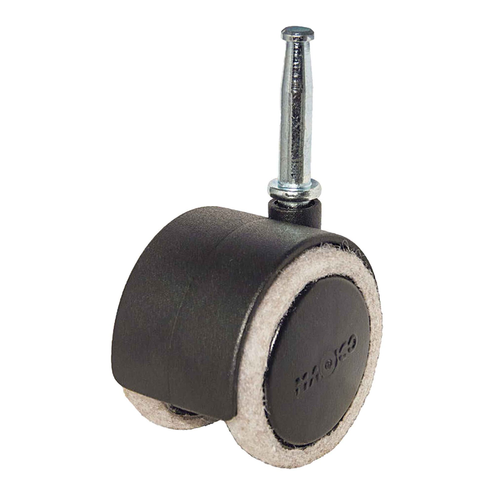 Roulette jumbo avec feutre sur tige pour le bois, 2''