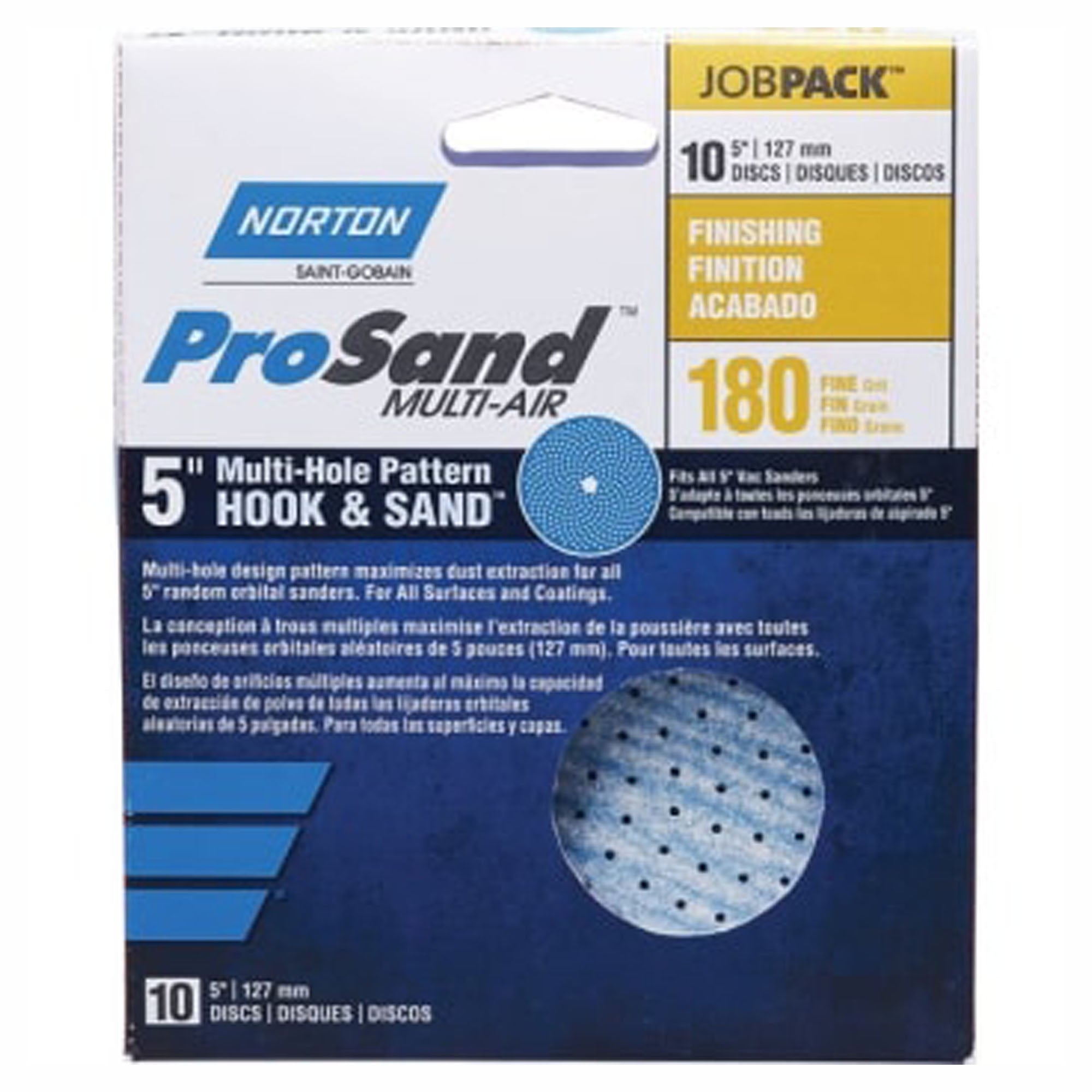 Disque de ponçage, H/L, 5'', 180 gr