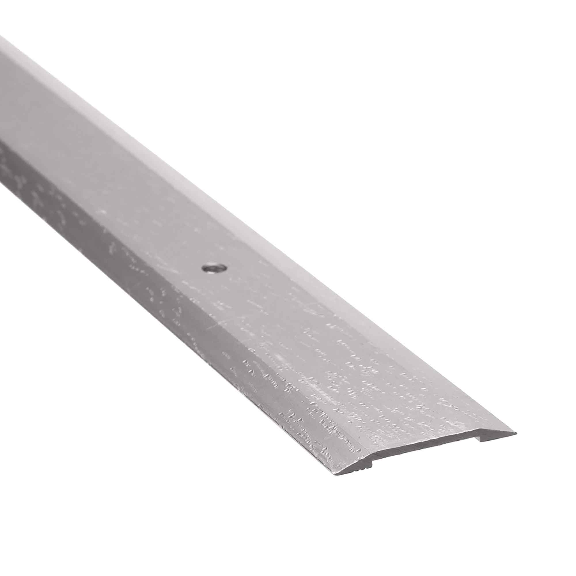 Bordure de joint de plancher argent martelé, 1-1/4" x 6'