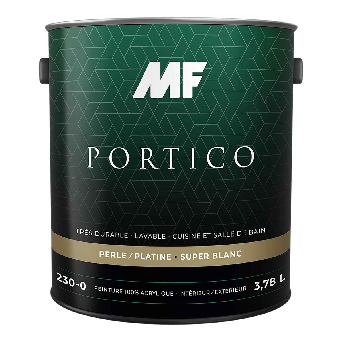 Peinture intérieur et extérieur Portico, satin, base P, 3,71 litres