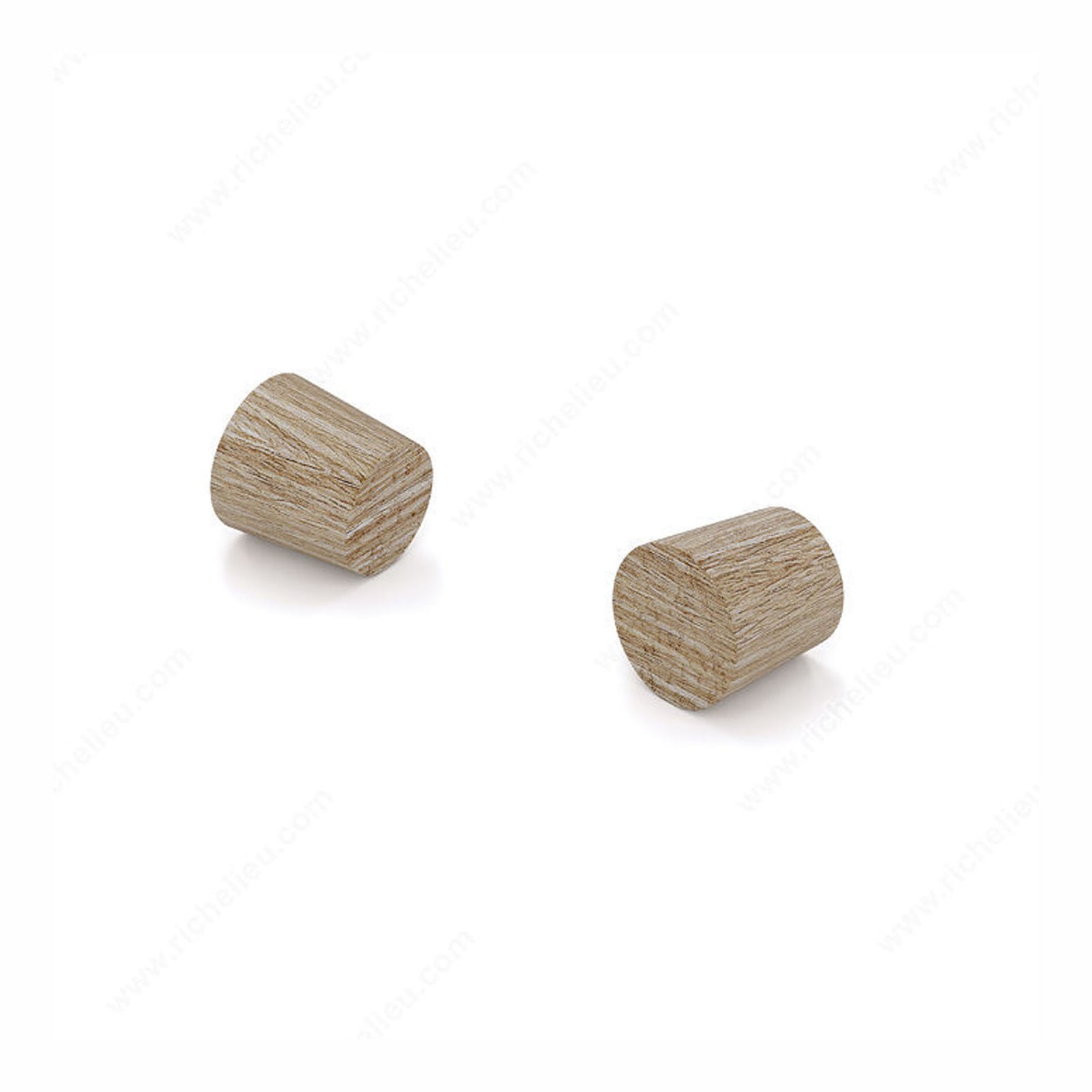 Cache-vis plat en bois de chêne, 3/8'' (emballage de 25)