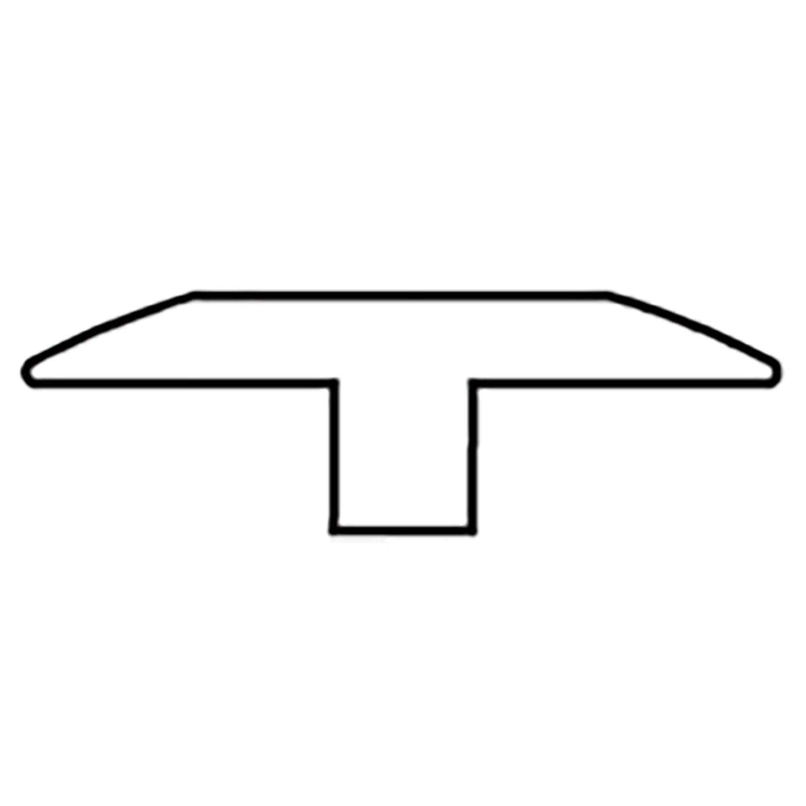 Moulure laminée en T, fusain