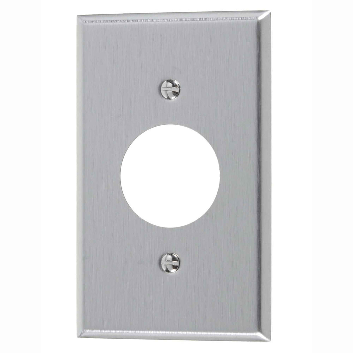 Plaque murale prise simple, acier inoxydable