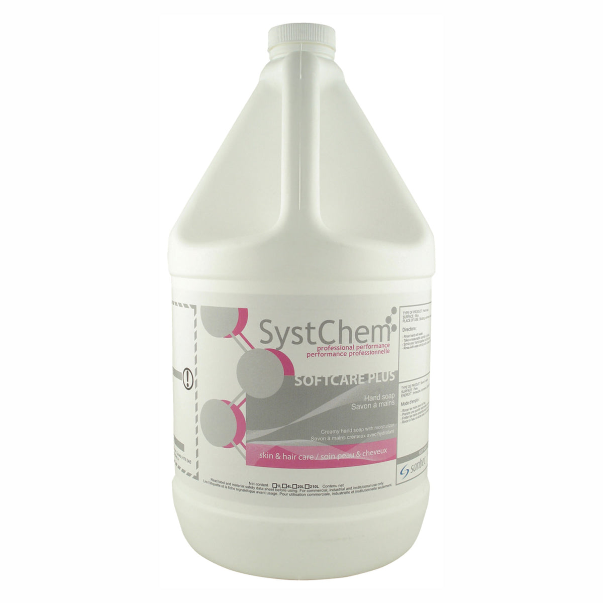 Savon à main, softcare +, rose, 4 litres