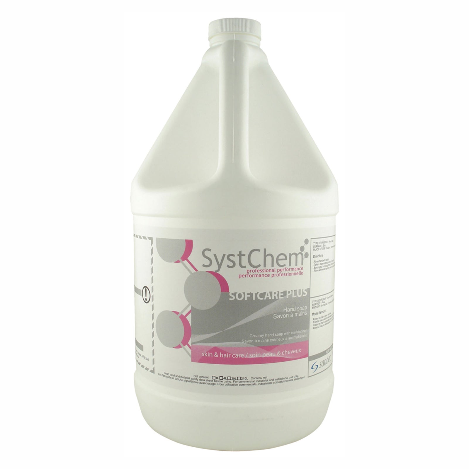 Savon à main, softcare +, rose, 4 litres