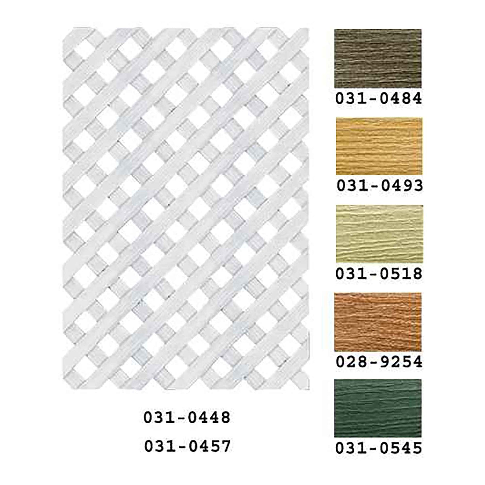 Treillis de PVC privé, 4' x 8', cèdre