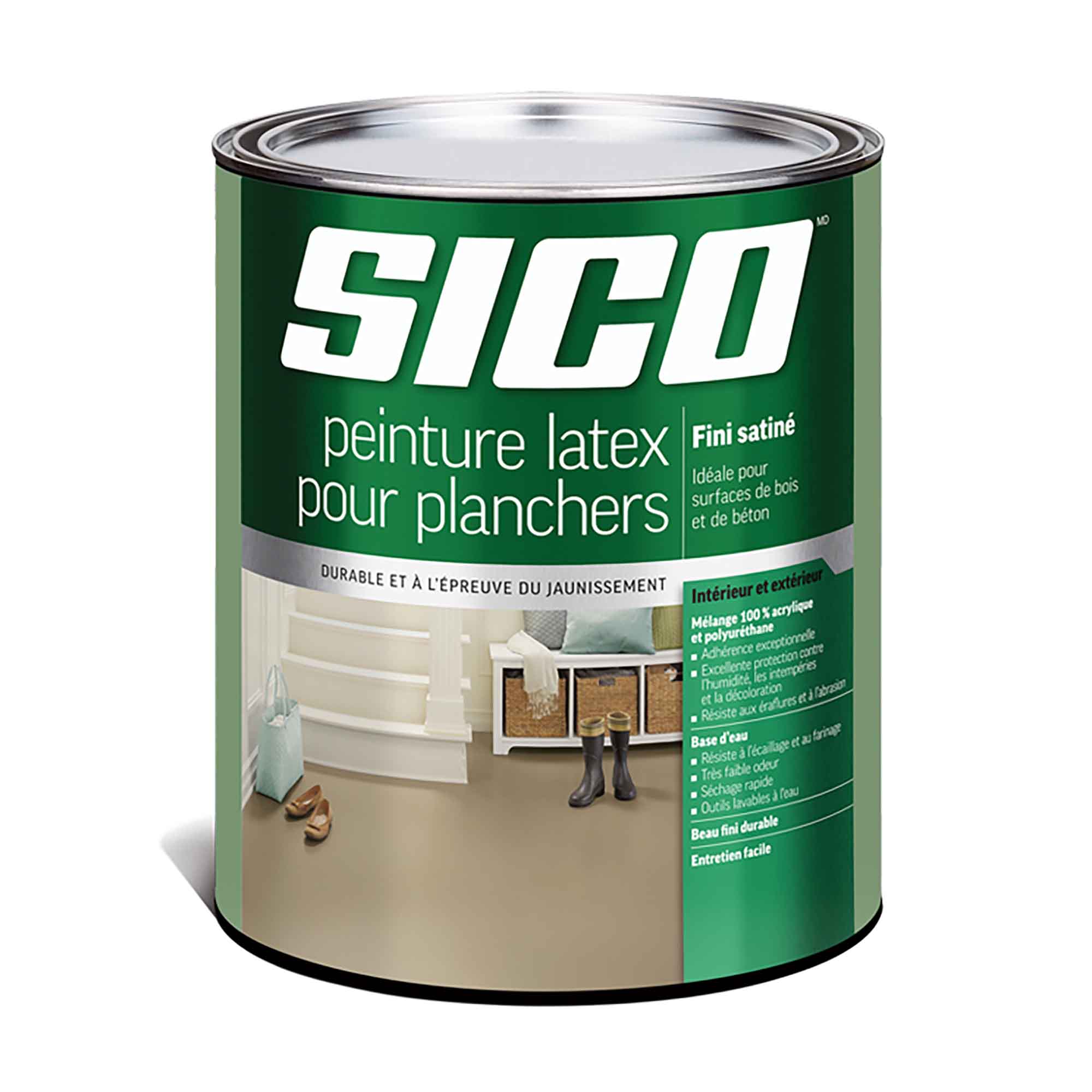 Peinture uréthane latex pour plancher, base 1, 946 ml
