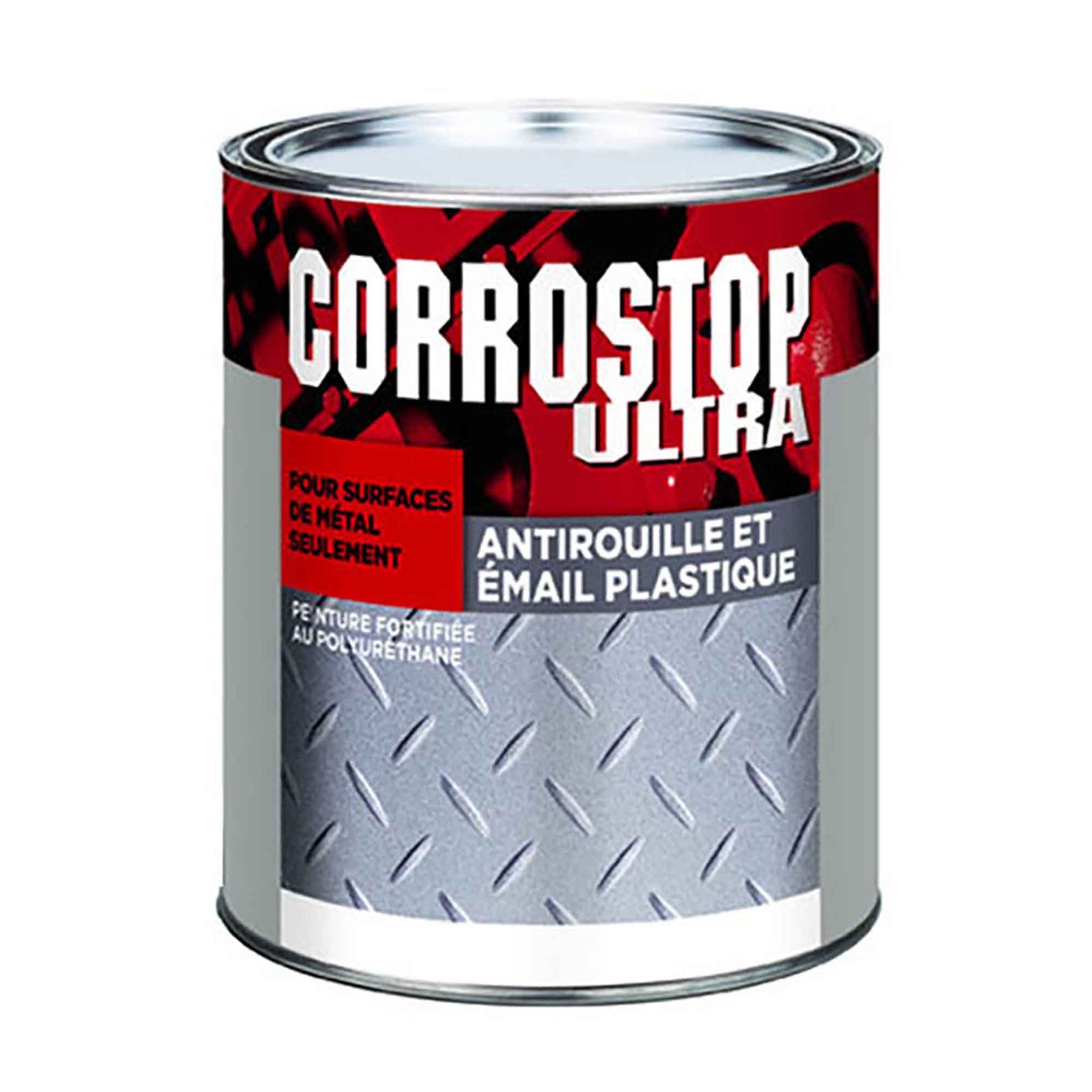Peinture Corrostop, antirouille, blanc brillant, 946 ml