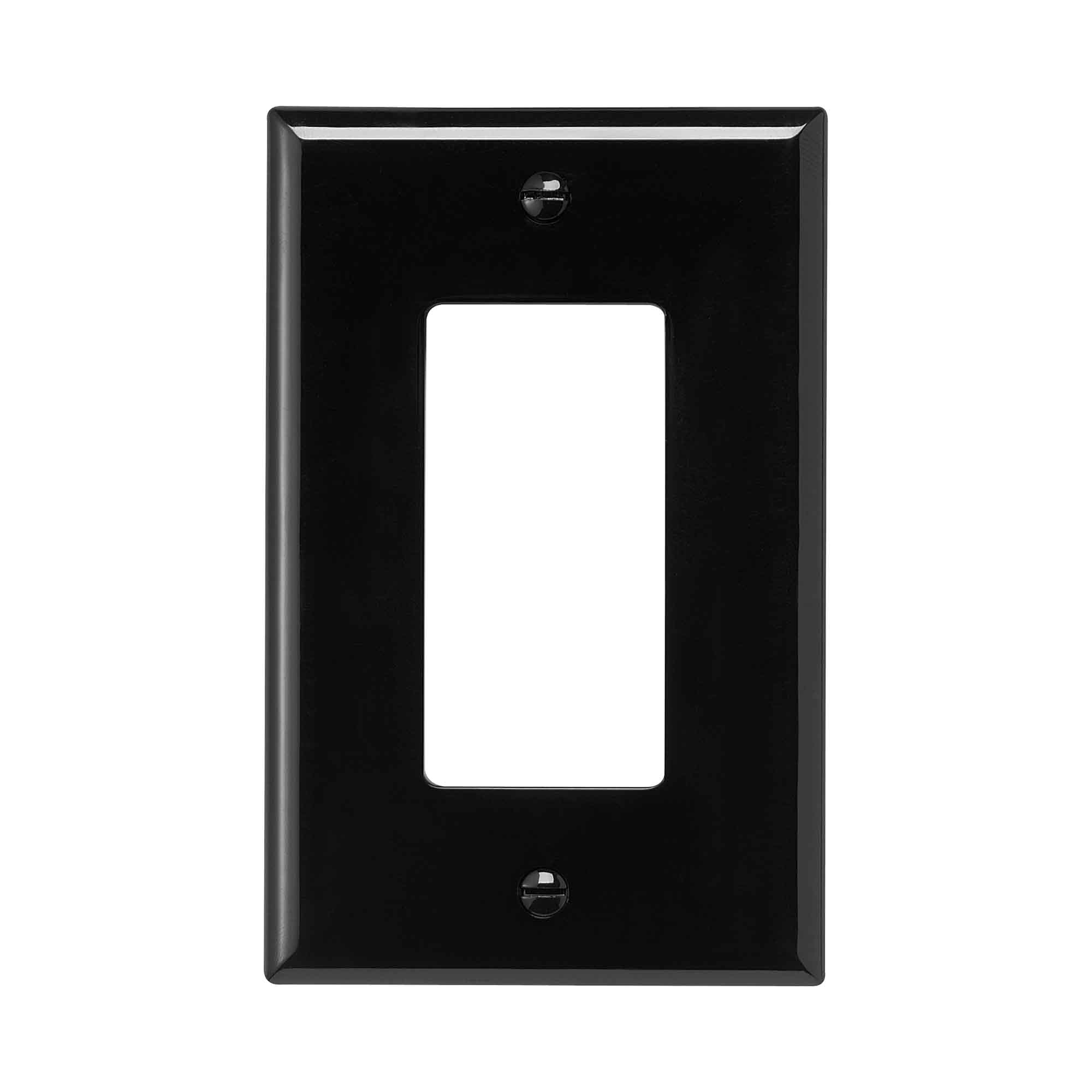 Plaque murale Decora pour 1 dispositif, noir