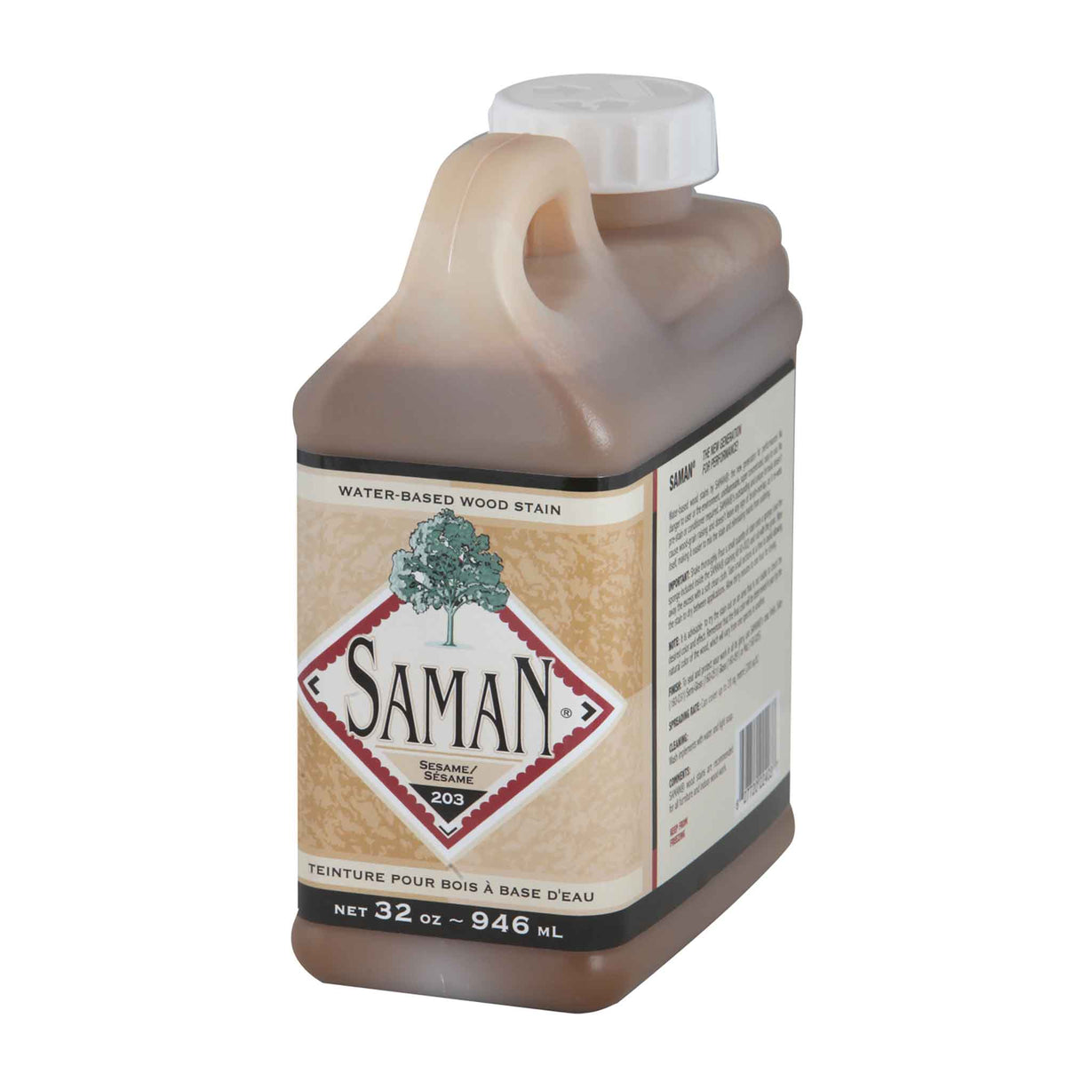 Teinture pour bois à base d&#39;eau Sésame, 946 ml                   