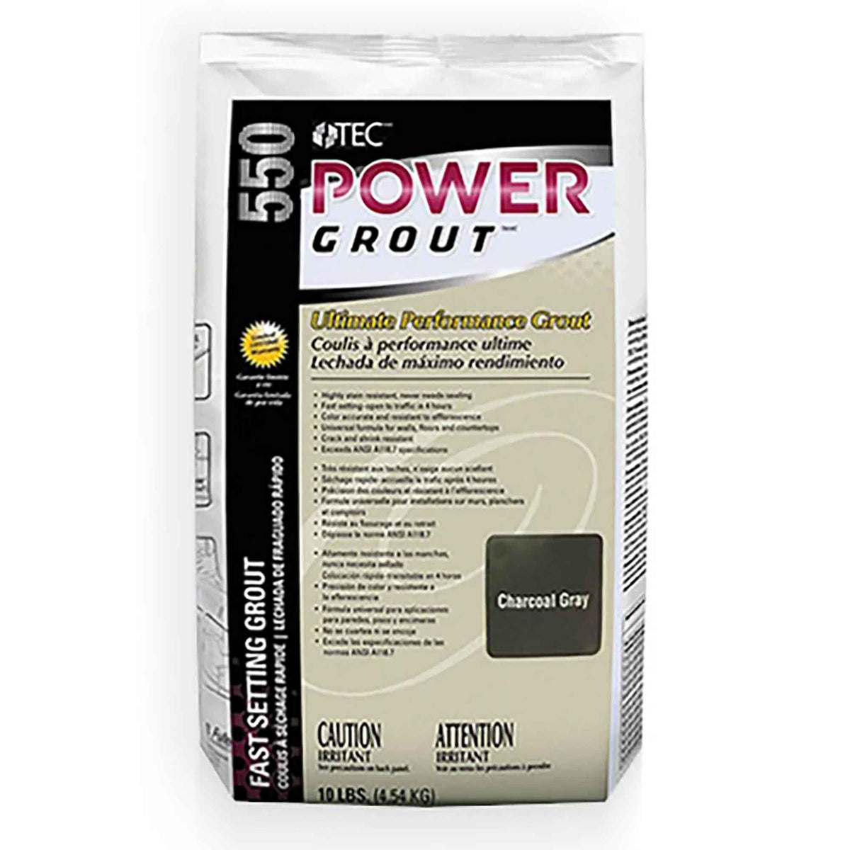 Tec Coulis à performance ultime Power Grout blanc optique # 912,10 lb