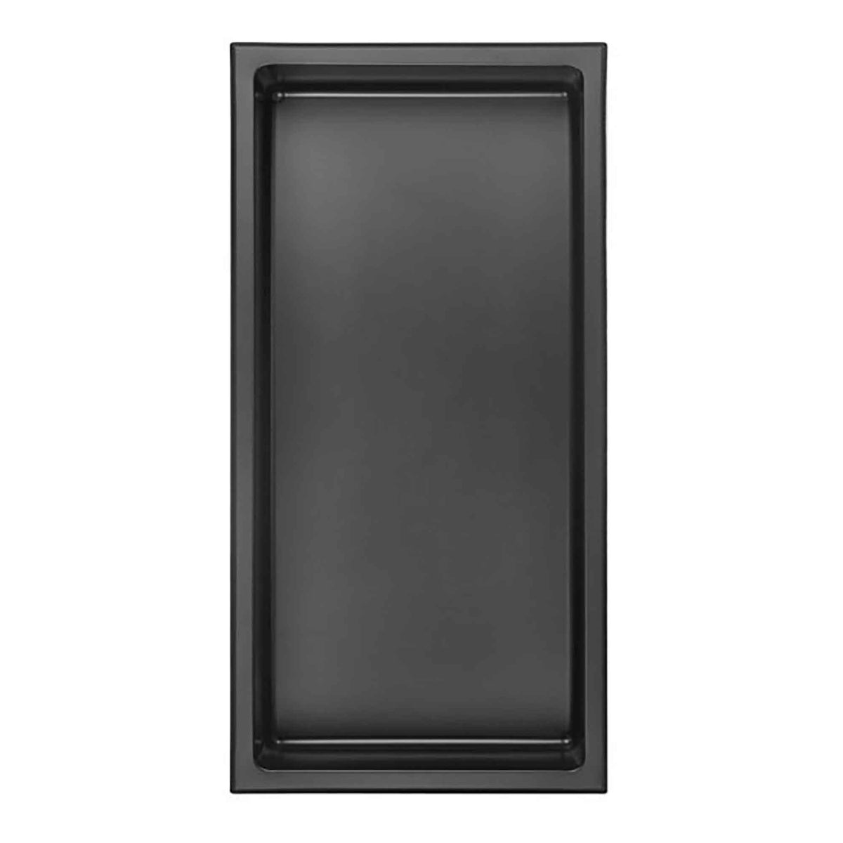 Niche en acier inoxydable, 12&#39;&#39; x 24&#39;&#39;, noir mat
