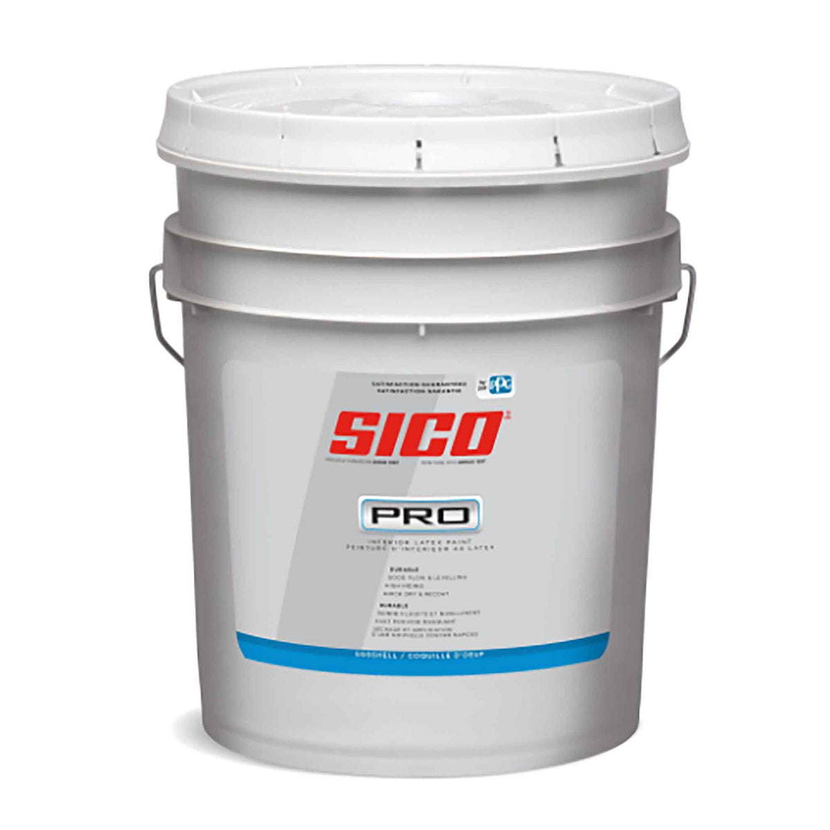 Peinture intérieure Sico Pro, coquille d'œuf, blanc pur, 18,9 litres