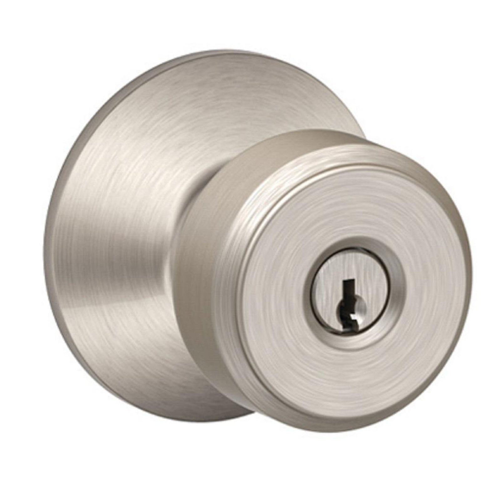 Bouton d'entrée Bowery, nickel satiné