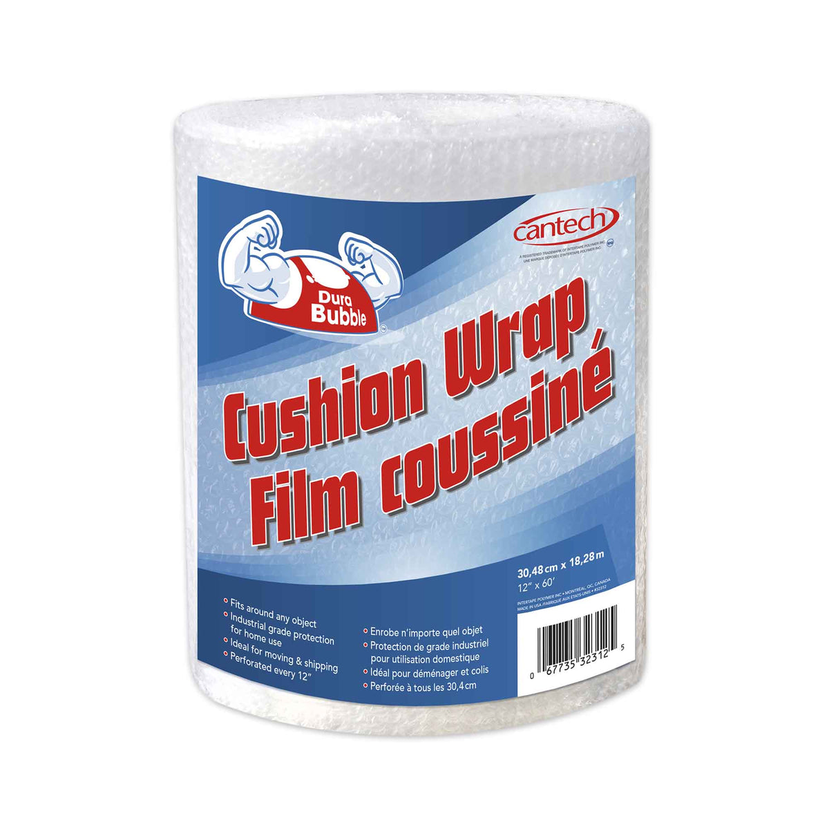 Rouleau de bulles Durabubble de 3/16&quot;, 12&#39;&#39; x 60&#39;