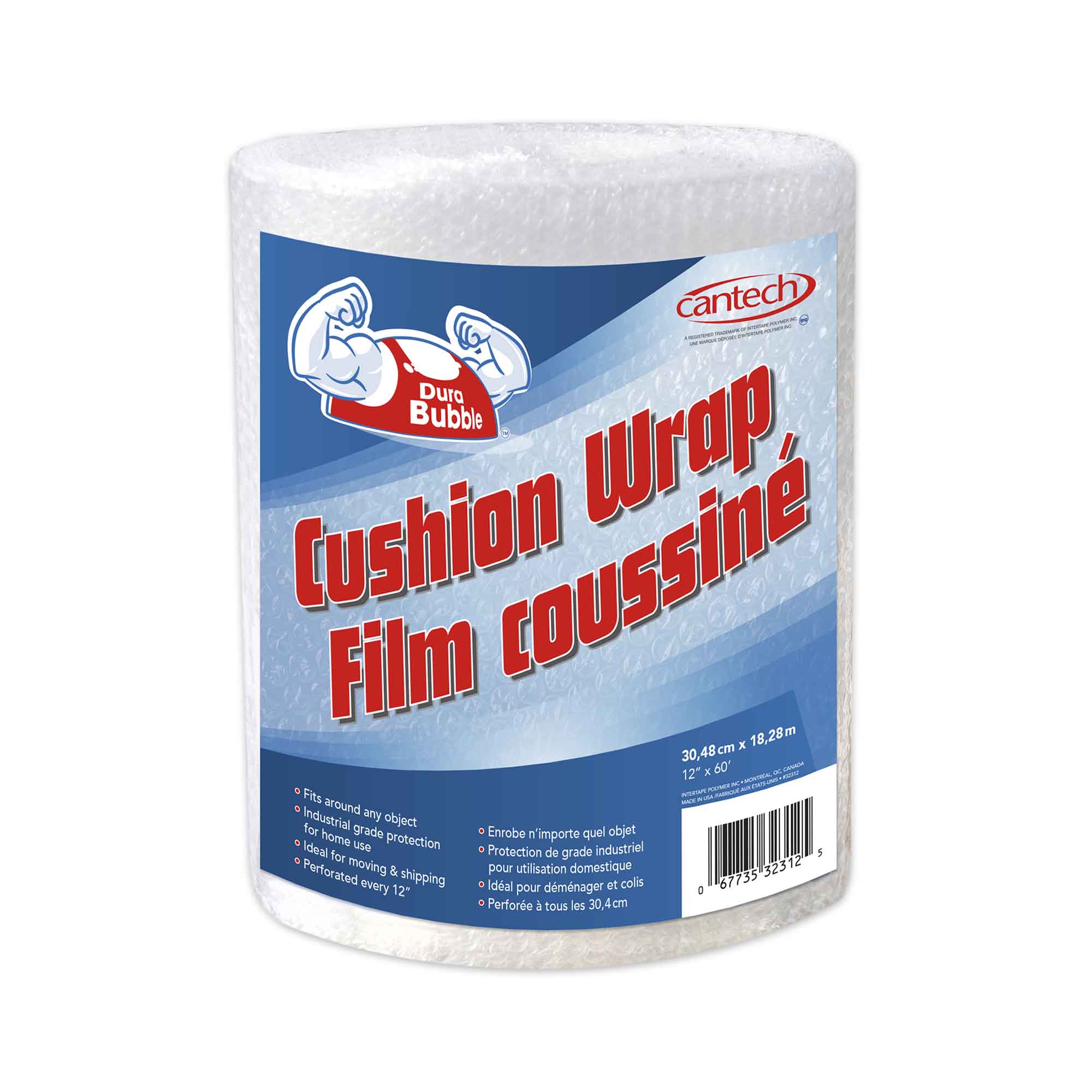 Rouleau de bulles Durabubble de 3/16", 12'' x 60'