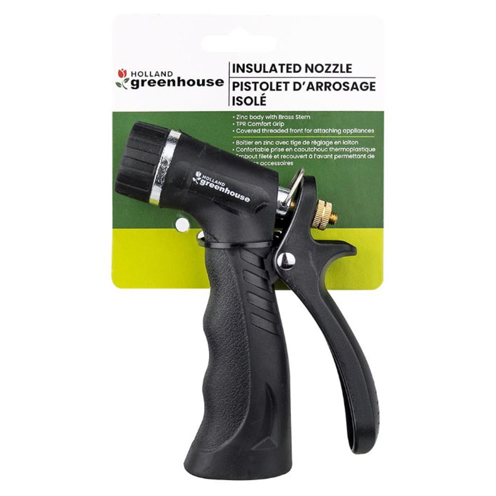 Pistolet pulvérisateur en plastique, réglable, avec base en métal