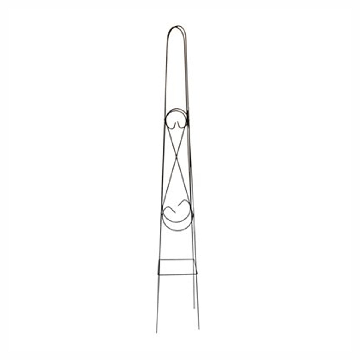 Obélisque carré en fil de fer, noir, 48''