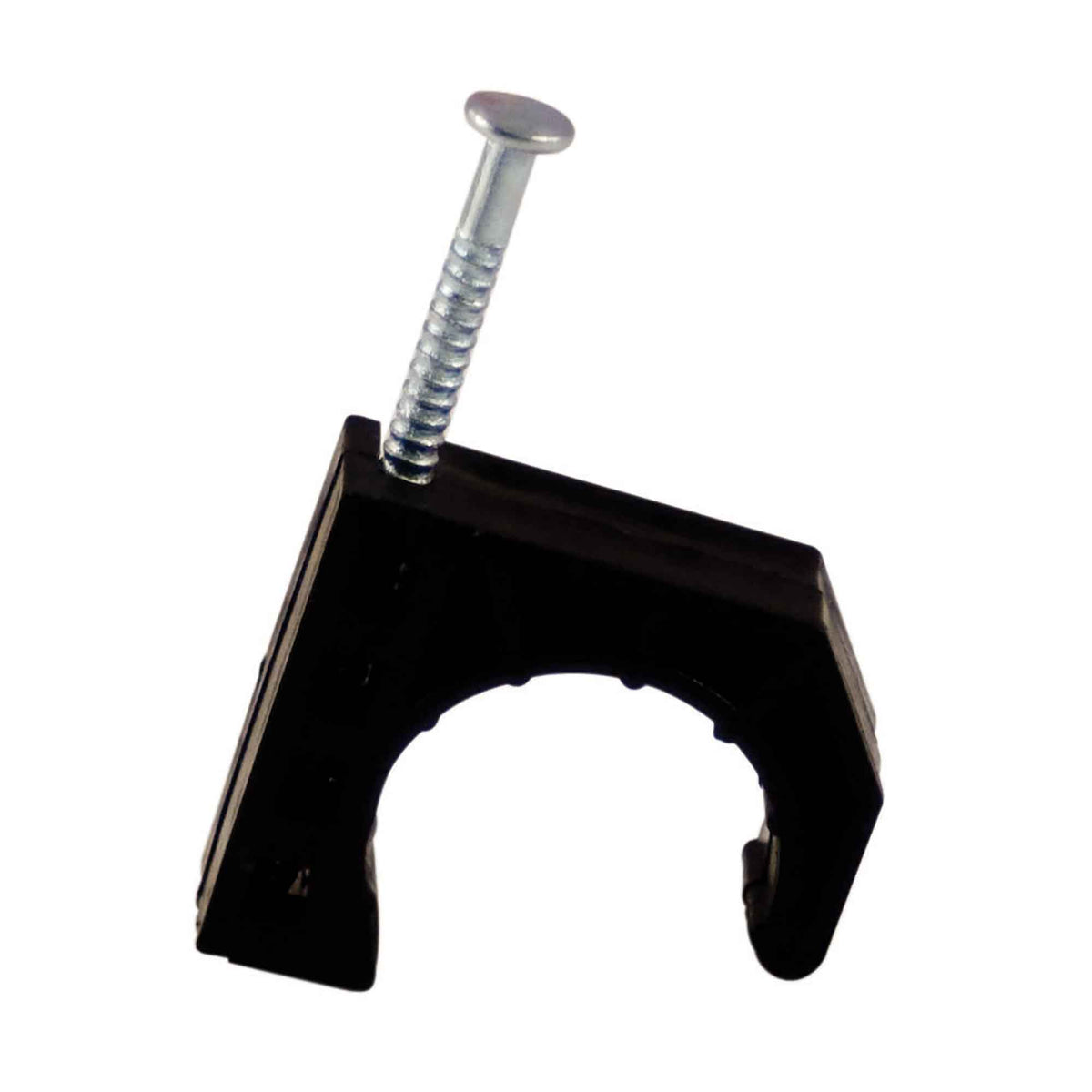 Attache de tuyau en J avec clou, 3/4&quot;