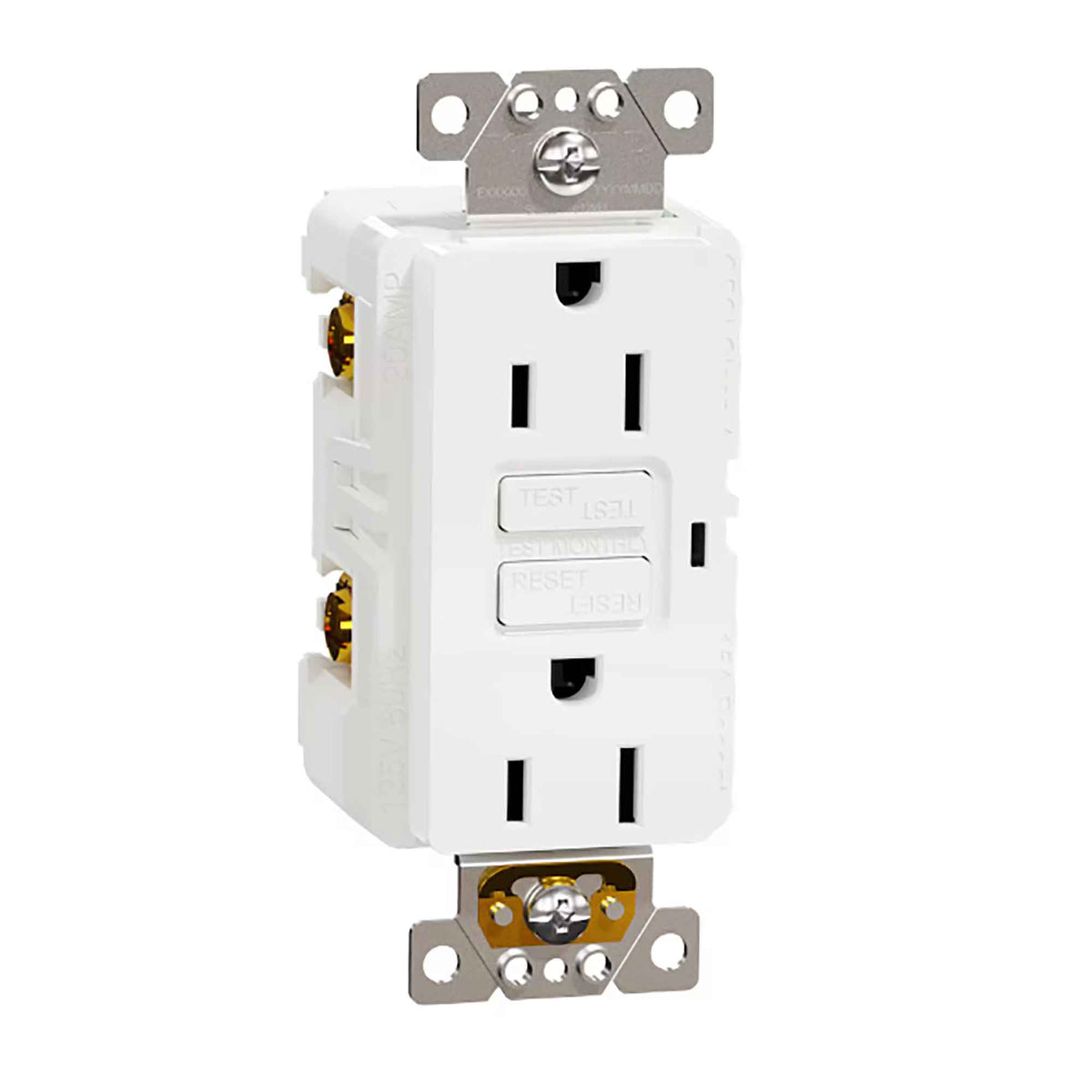 Prises DDFT inviolable 15 A, blanc (3 unités)