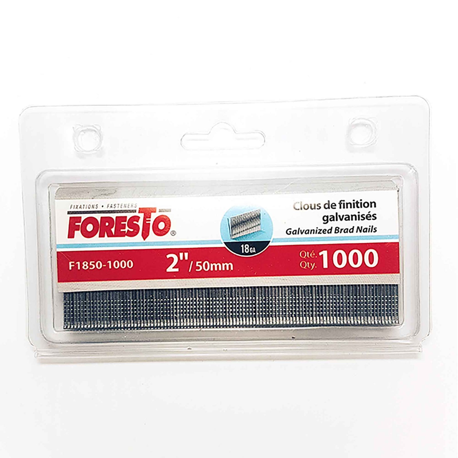 Clous de finition en acier inoxydable, 2 ''