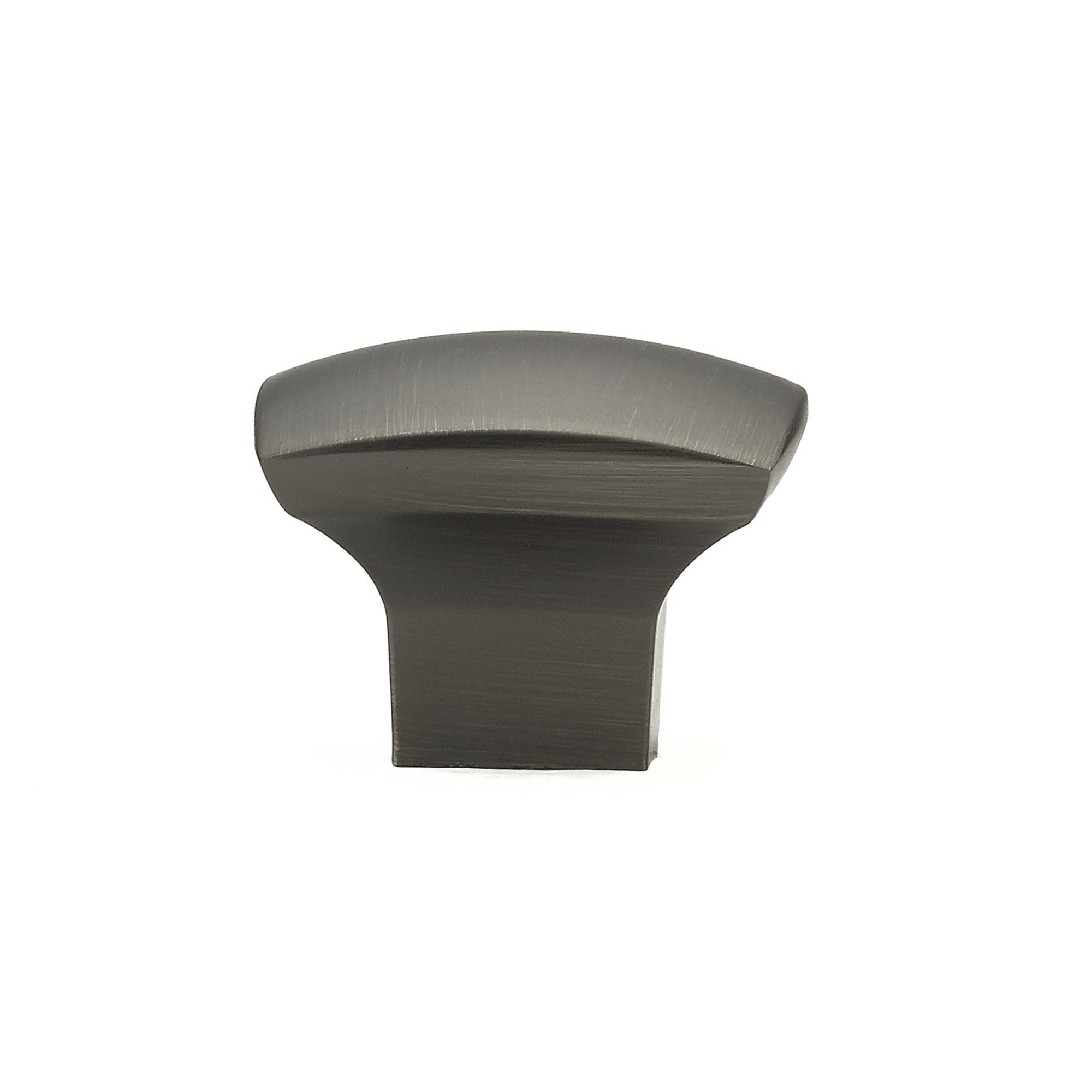 Bouton contemporain en métal nickel antique, # 8143