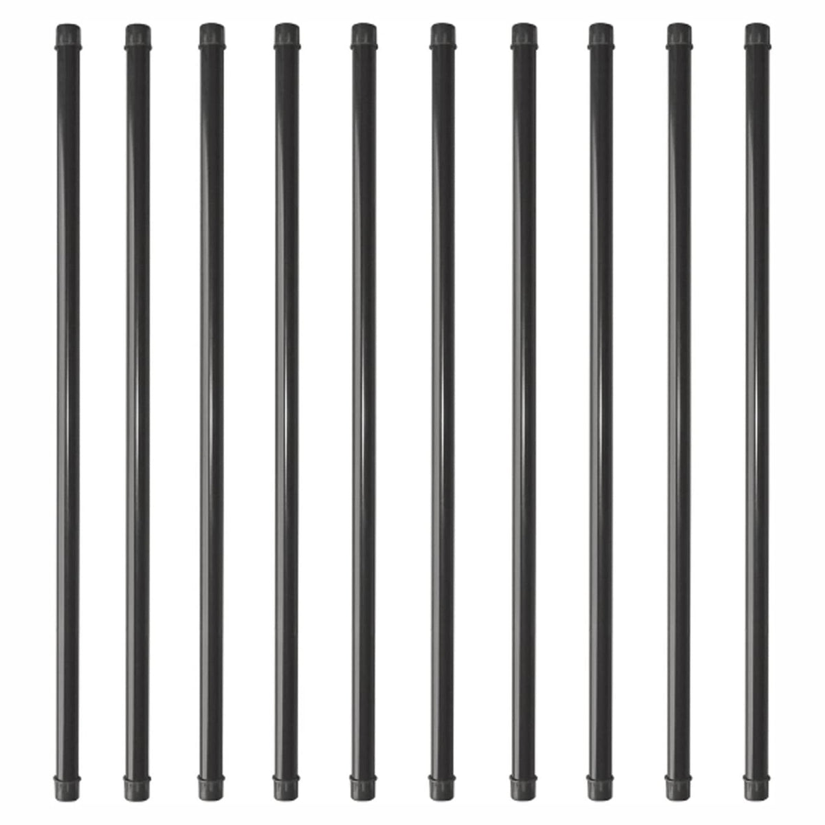 Balustre tubulaire, 3/4'' x 36'', noir (emballage de 10)
