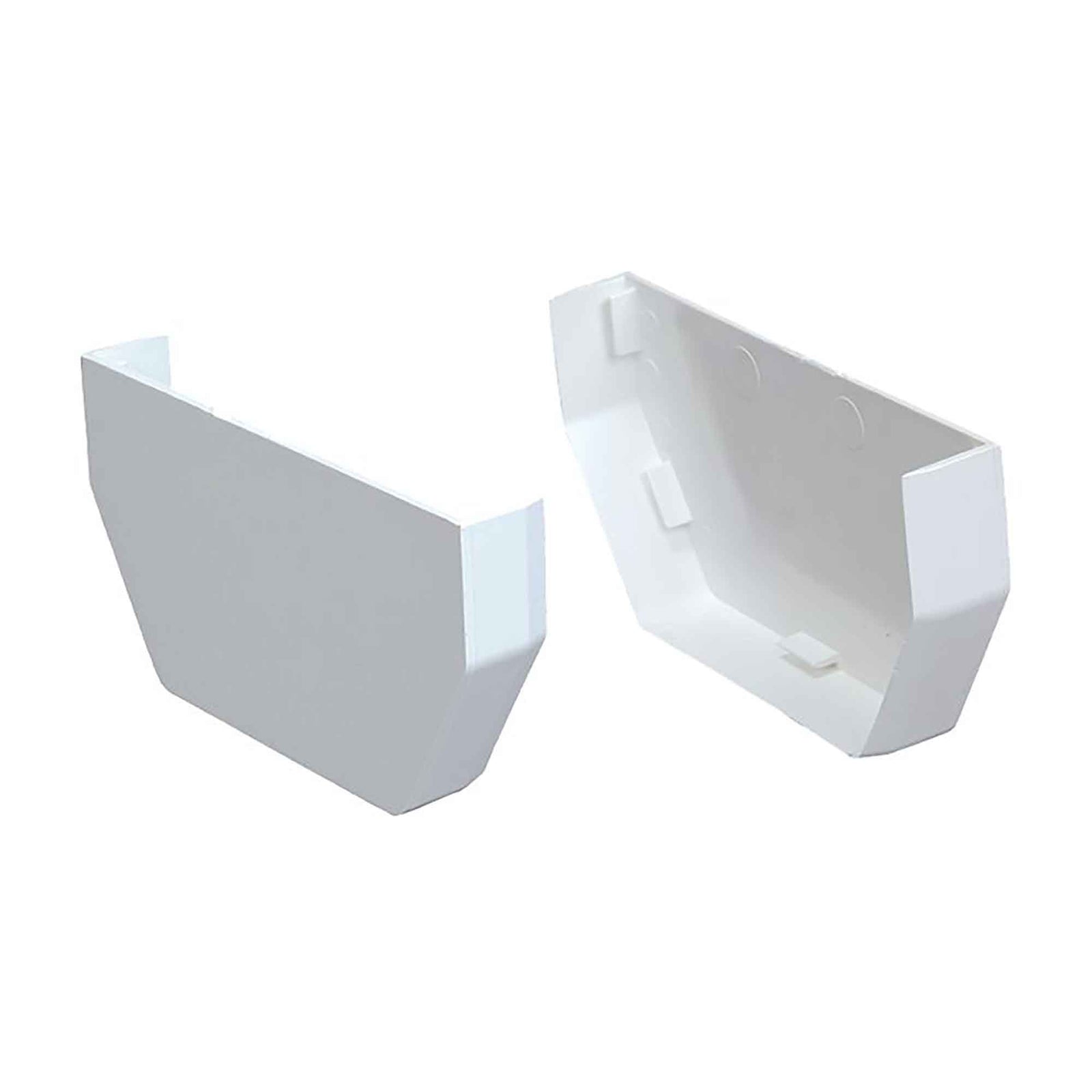 Embouts pour gouttière U-Snap, blanc