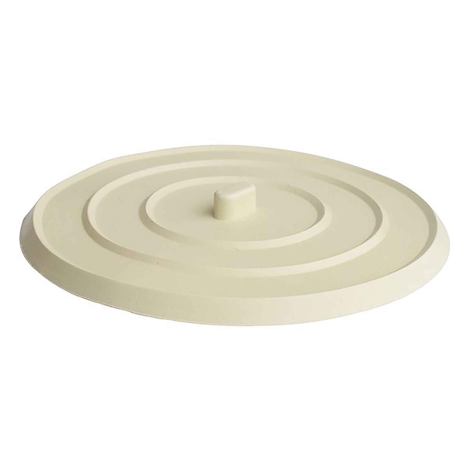 Bouchon blanc d'évier à ventouse plate, 4-1/2''