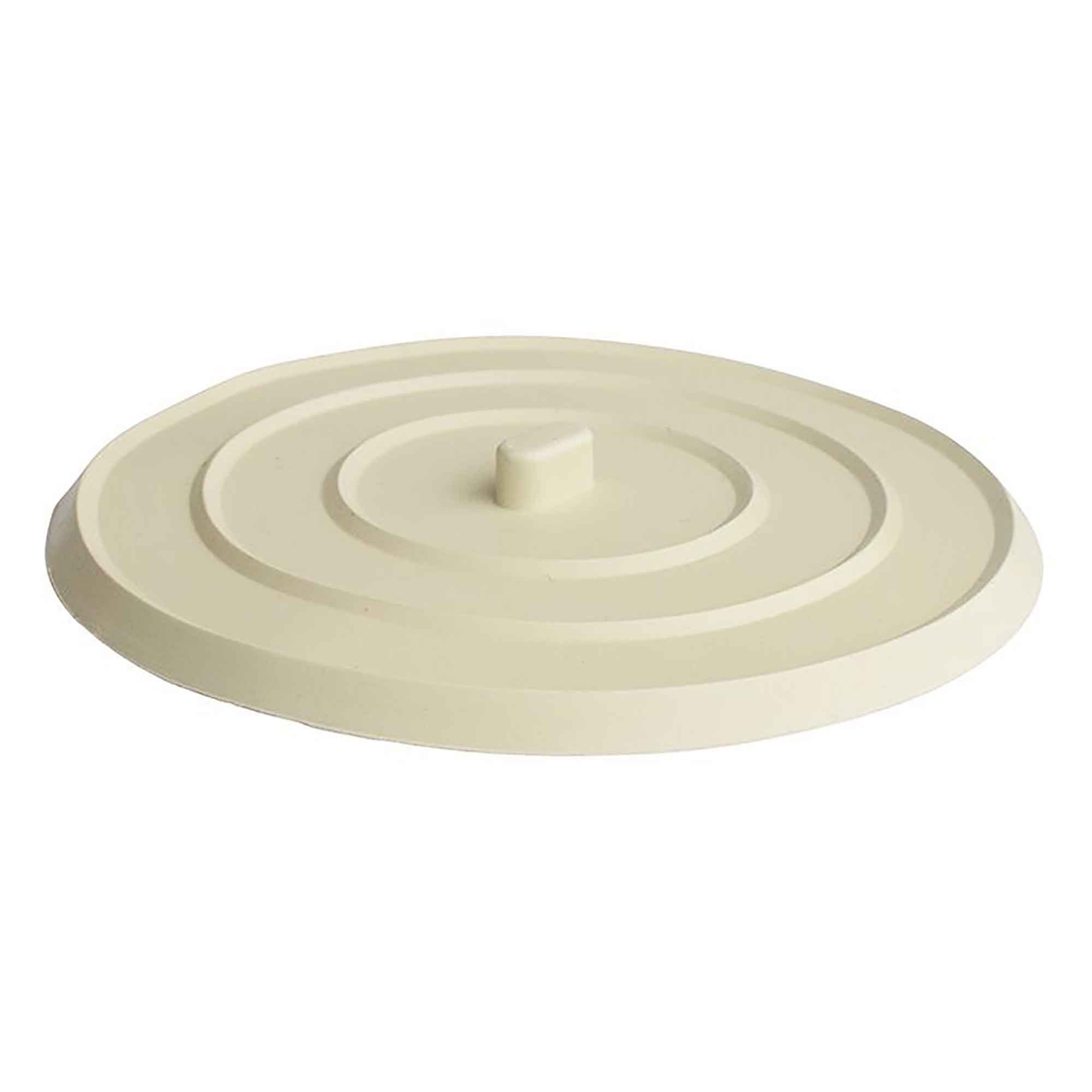 Bouchon blanc d'évier à ventouse plate, 4-1/2''