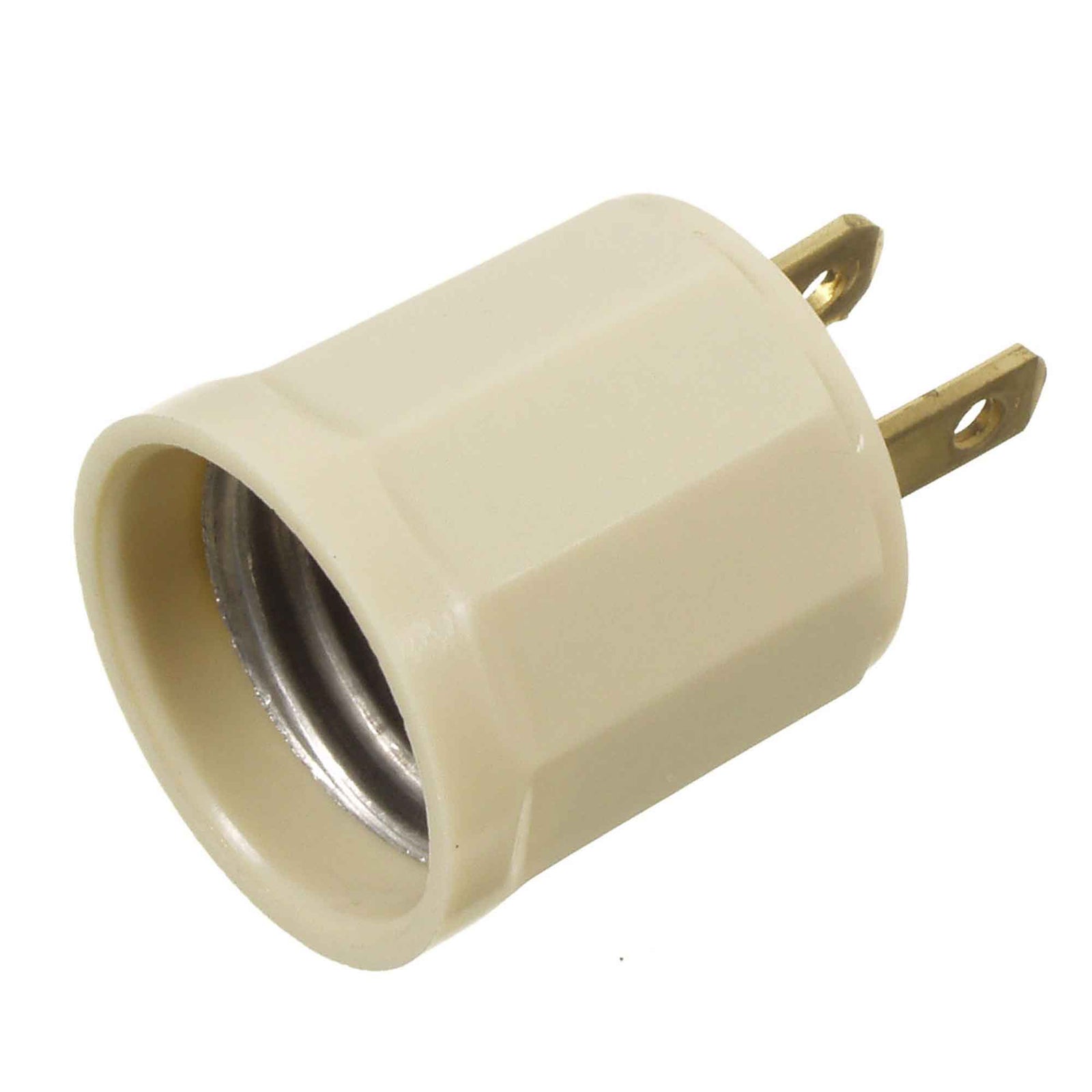 Douille enfichable à brancher, ivoire