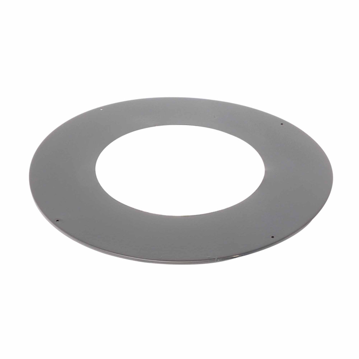 Collet de finition rond et  noir mat, pour cheminée de 6&#39;&#39;