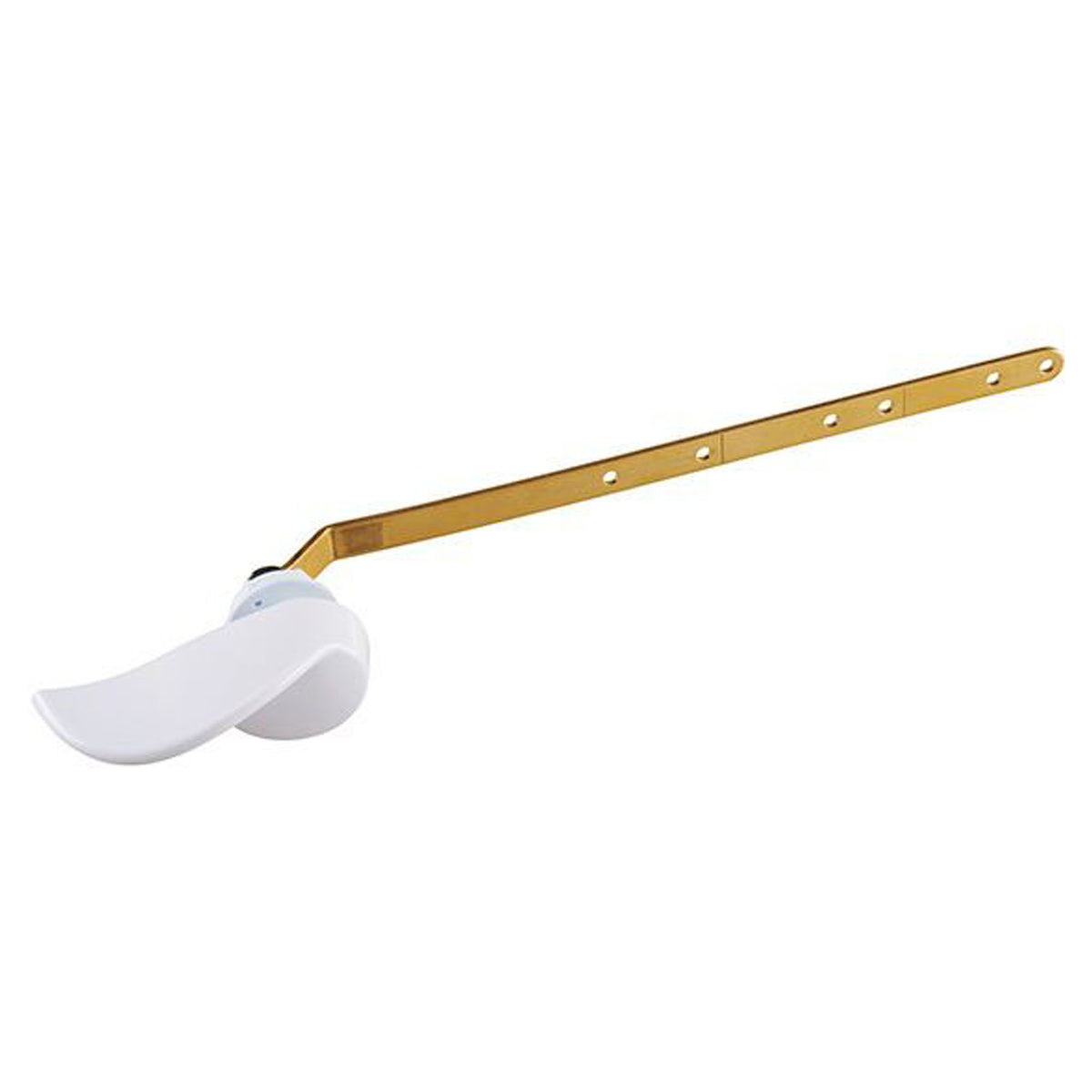 Levier de toilette, ajustable, blanc