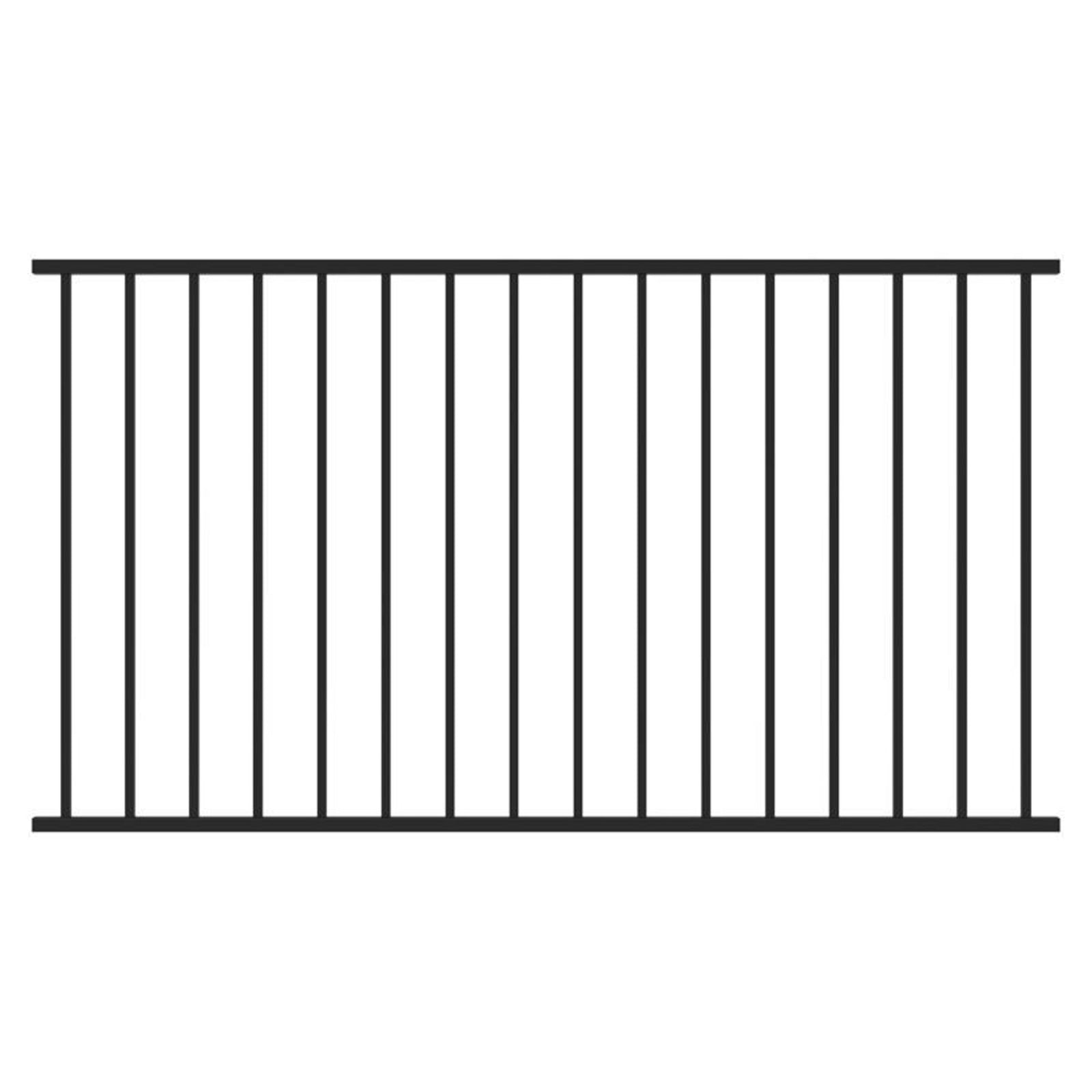 Rampe pour contour de piscine, noir, 48'' x 72'' (hauteur de 52'' installé)