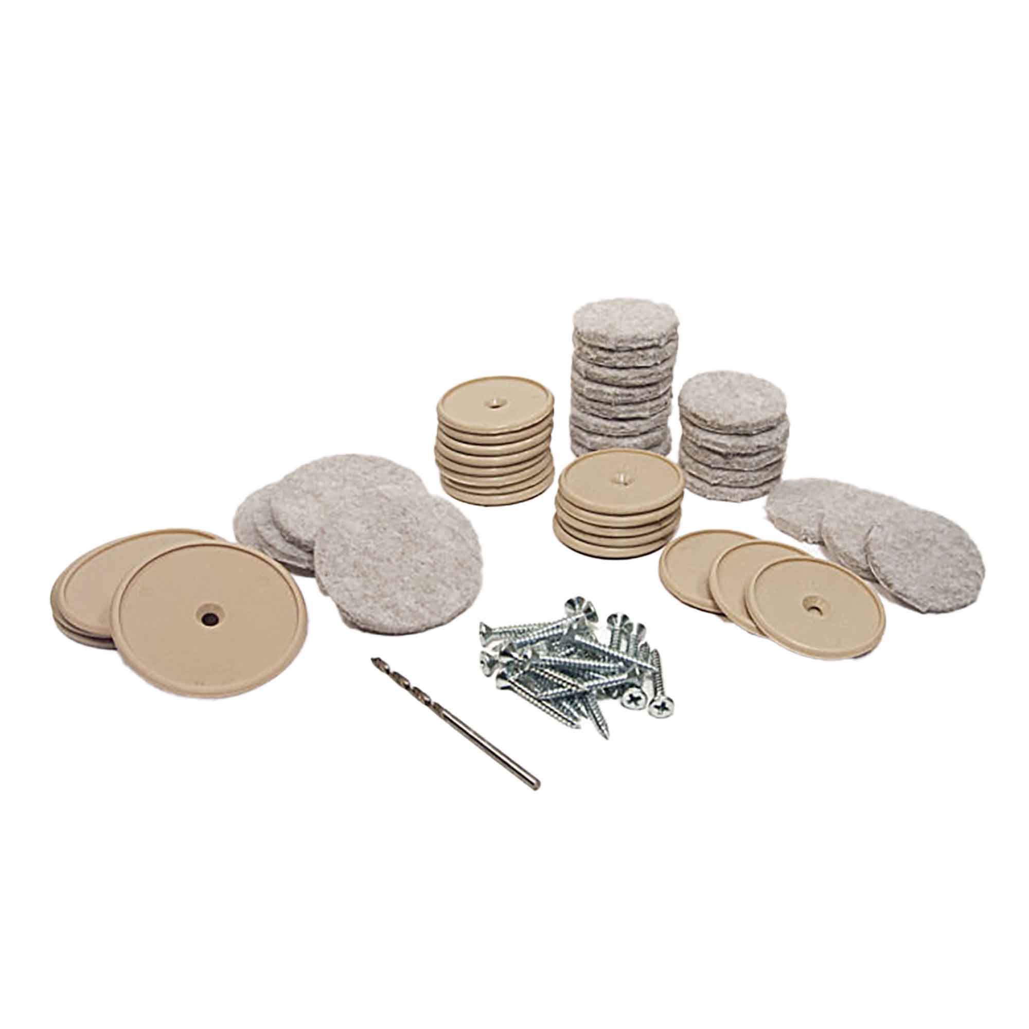 Ensemble de patin cloué économique, beige (emballage de 20)