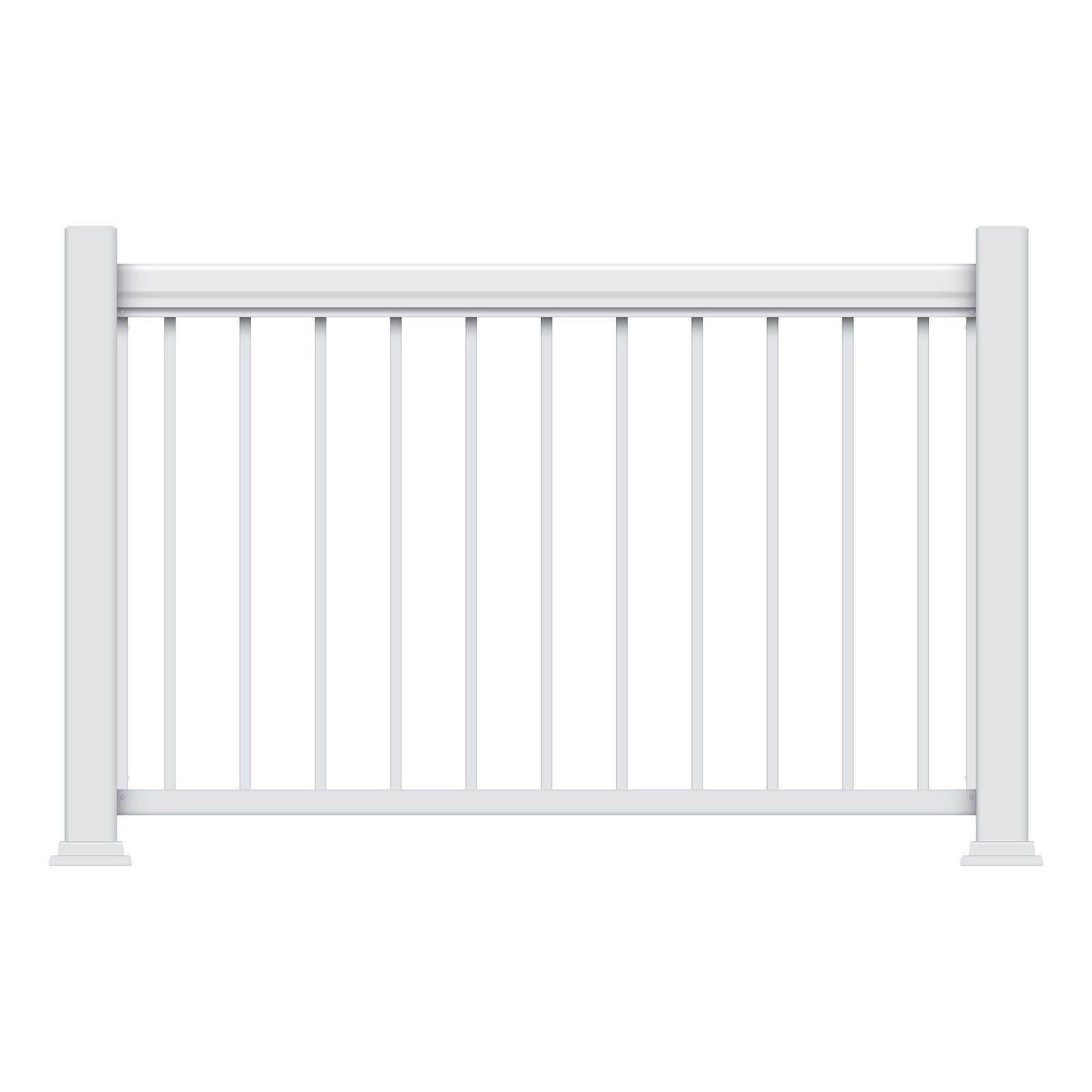 Ensemble de rampe Legacy en aluminium blanc, 42'' x 72'' 