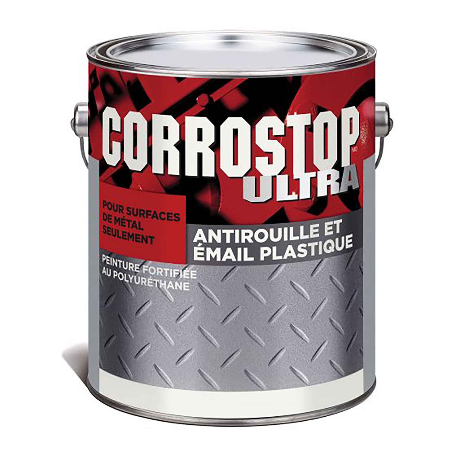 Peinture Corrostop, antirouille, noir brillant, 3,78 litres