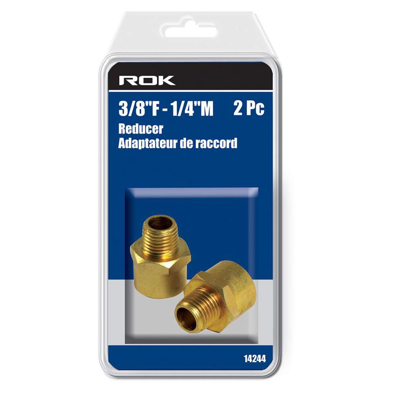 Adaptateur de raccord, réducteur, 3/8'' femelle x 1/4'' mâle (emballade de 2)