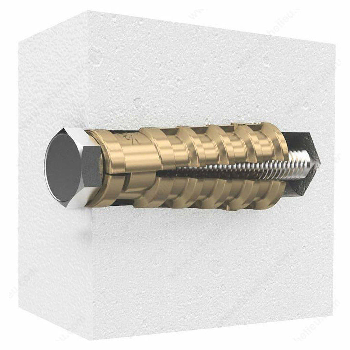 Ancrage à tire-fond, 1/2'' x 3/8'' S (emballage de 2)