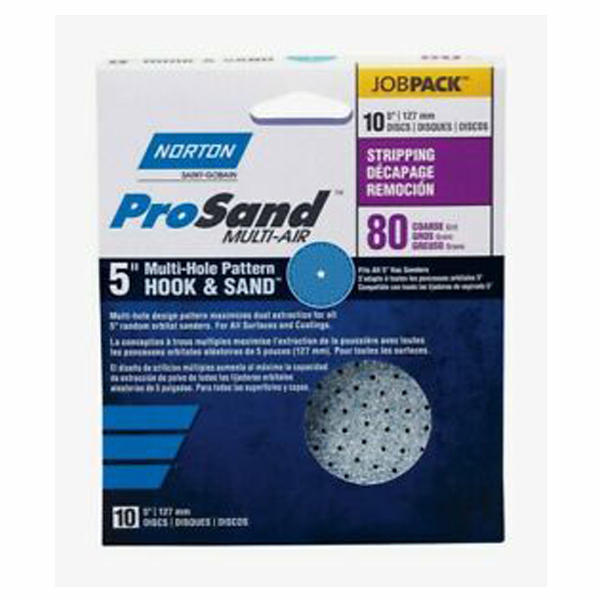 Disque de ponçage, H/L, 5'', 80 gr