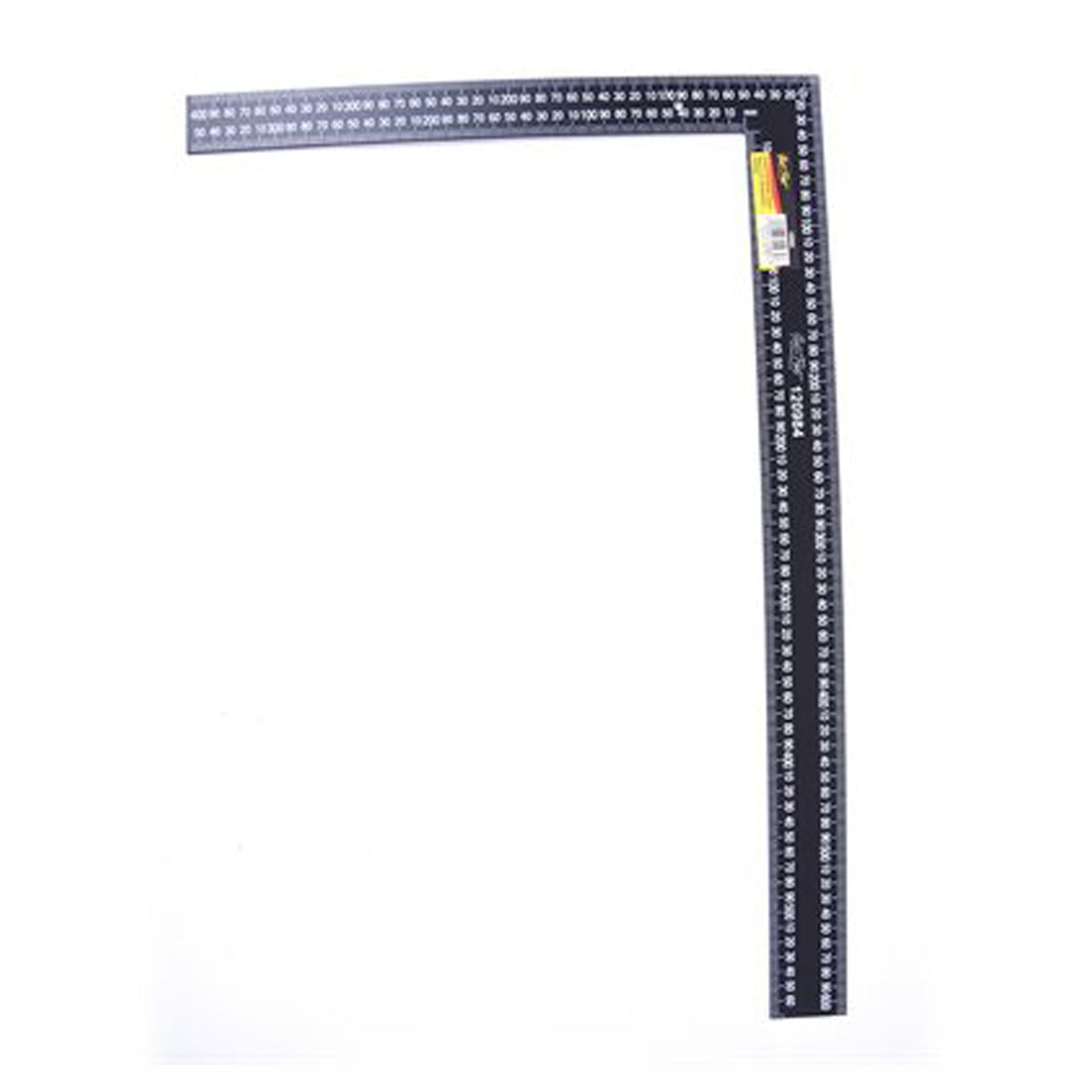 Équerre de charpentier en acier noir, 16'' x 24''