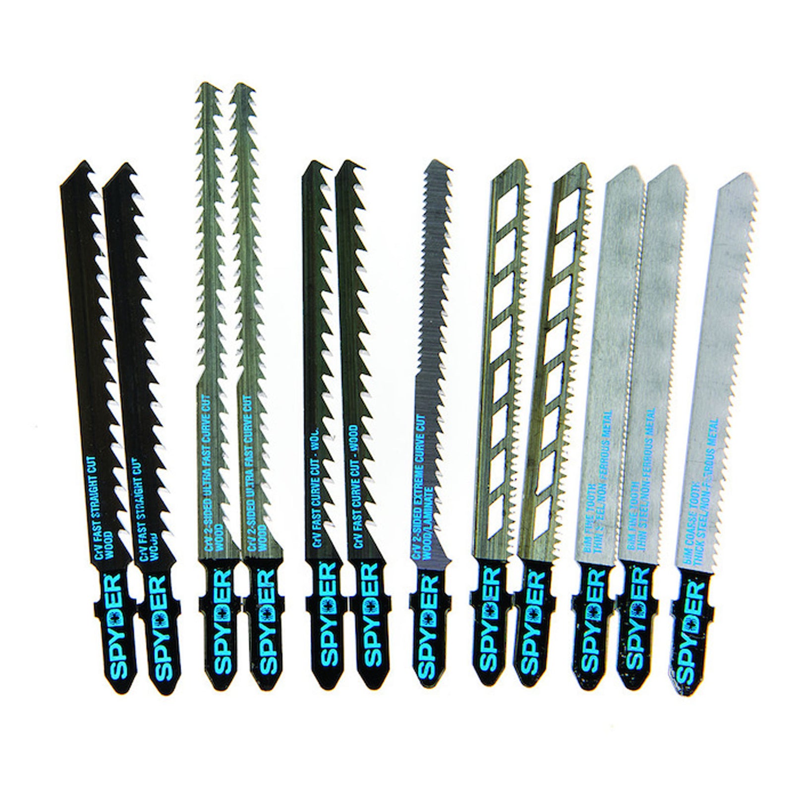 Ensemble de lames de scie sauteuse DBL, SKL, bois, métaux (emballage de 12)