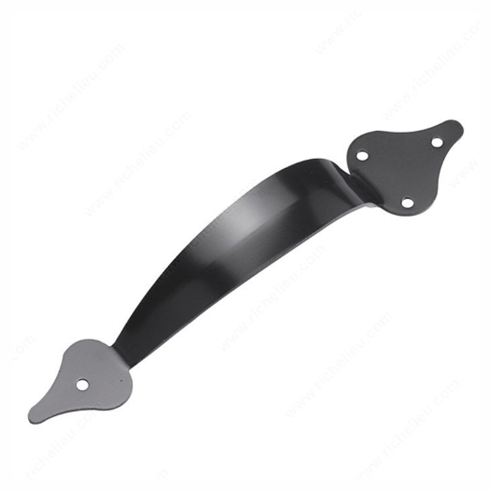 Poignée pour barrière, décorative, noire, 10''