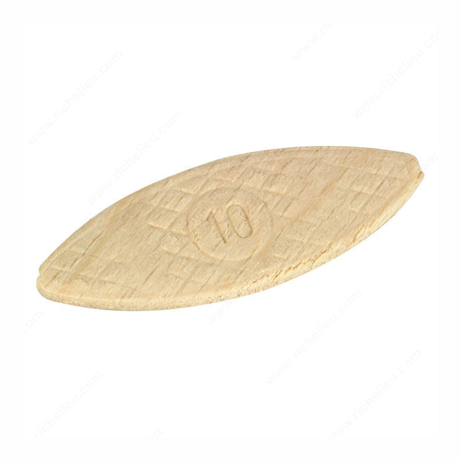 Lamelle de bois, biscuits, #10, (emballage de 125)