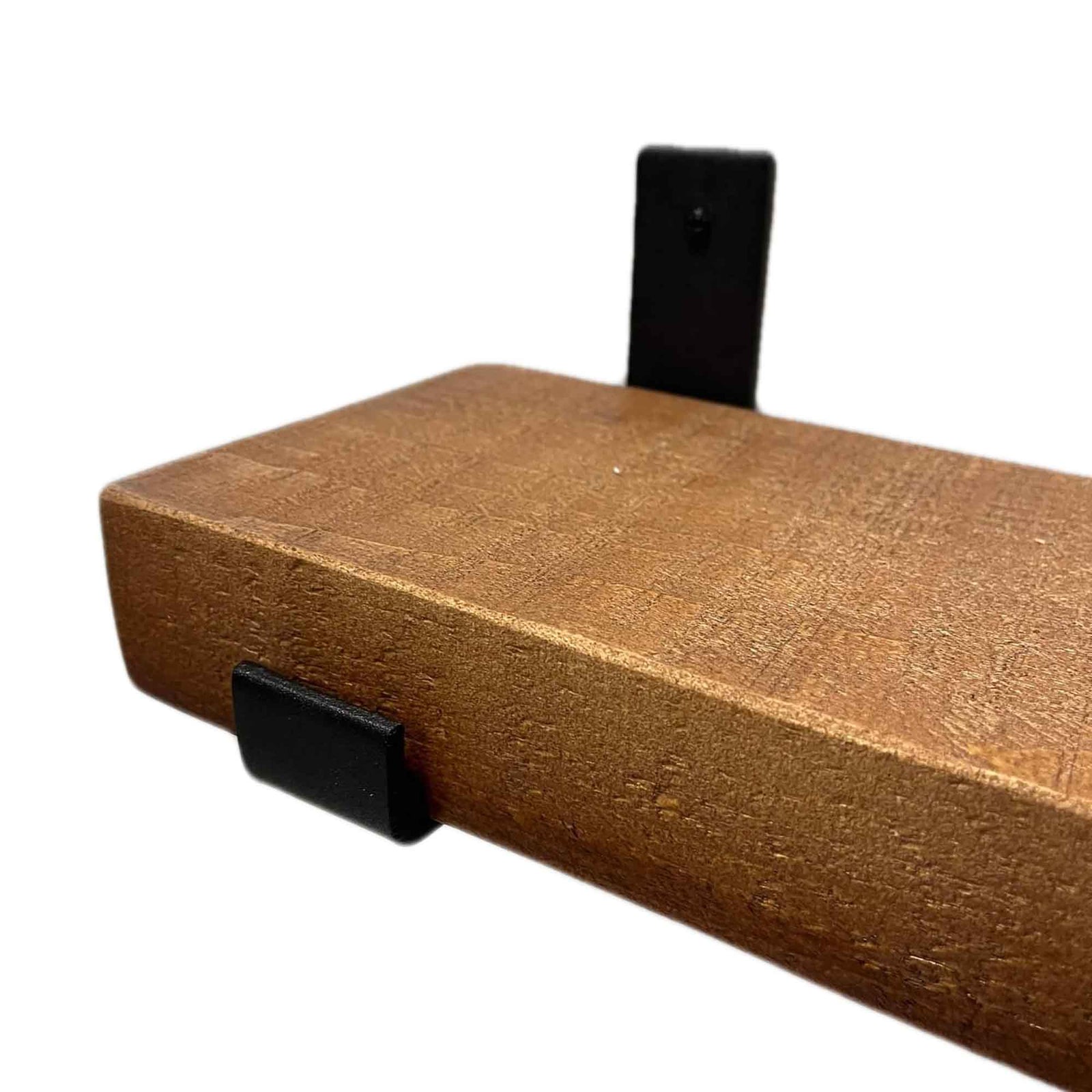 Équerre à tablette en métal noir de style ''J'', 10" 