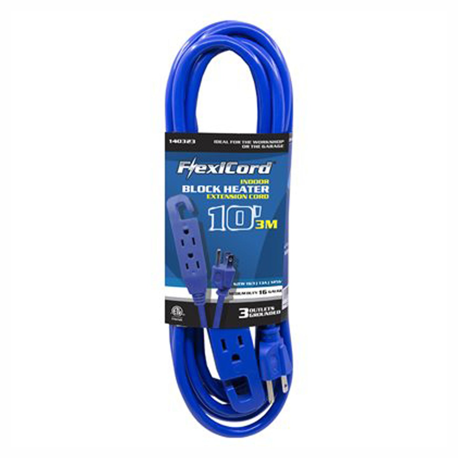 Rallonge chauffe-bloc moteur, calibre 16/3, 10'
