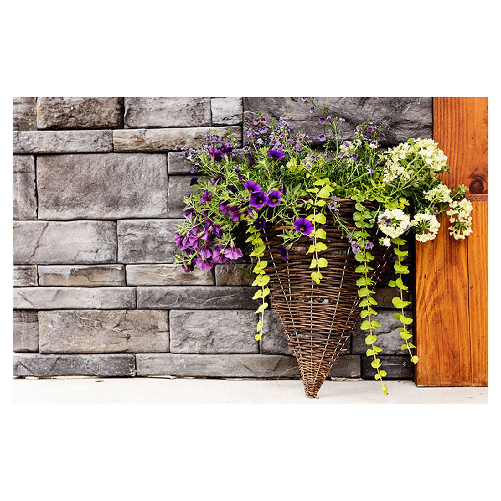 Jardinière de fleurs, conique, 14''