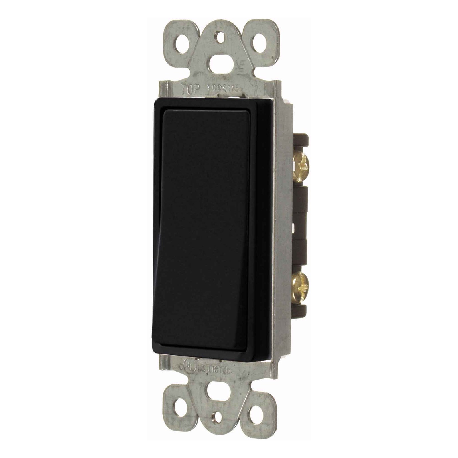 Interrupteur Decora de 15 A unipolaire, noir